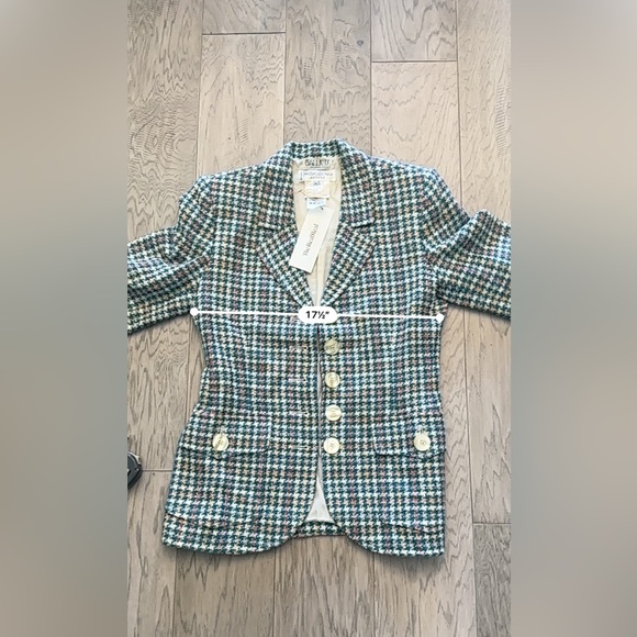 Yves Saint Laurent Tweed Pattern Blazer, Size 10 - Picture 7 of 14